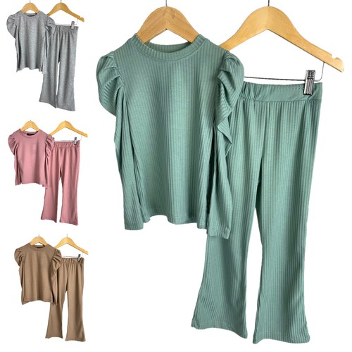 Girls lounge wear puff sleeve - lounge,