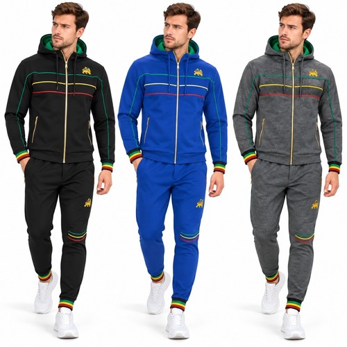 Mens rasta tracksuit - rasta,