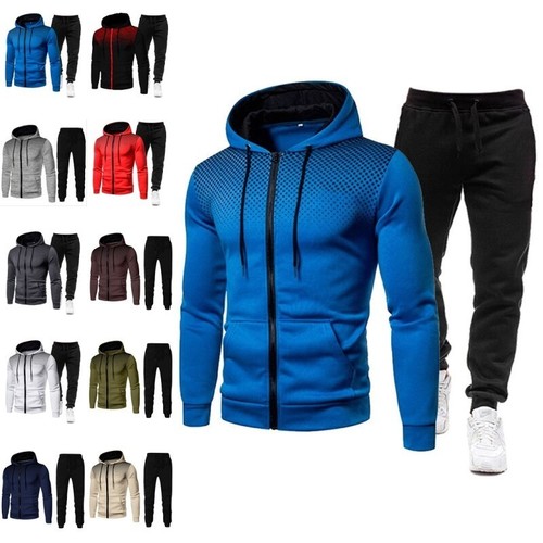 Mens 2pcs hooded tracksuit set - mens,